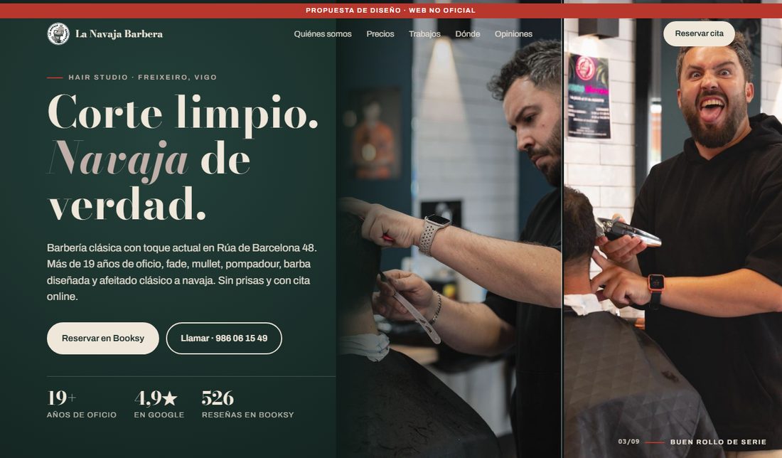 Web de La Navaja Barbera